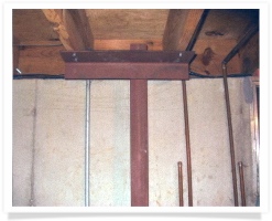 Steel Braces in basement